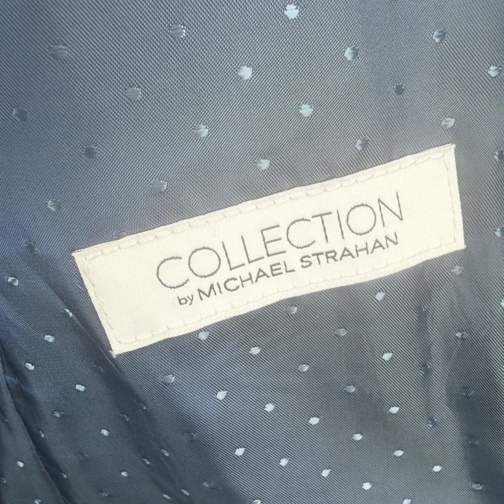 Michael Strahan Boys Sport Coat Blazer 14R Blue Wedding Church Formal Jacket